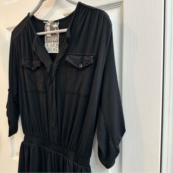 Revolve Malik Romper in Black Young, Fabulous & Broke size XS - Picture 6 of 11